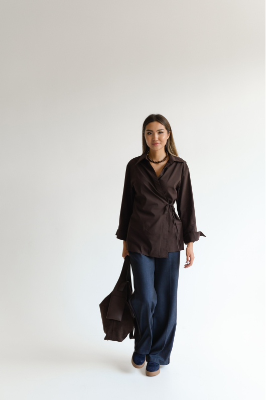 Рубашка с запахом